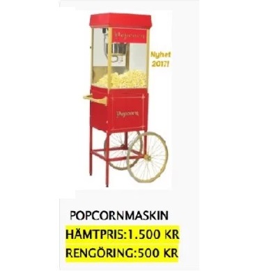 hyra popcornmaskin i Stockholm