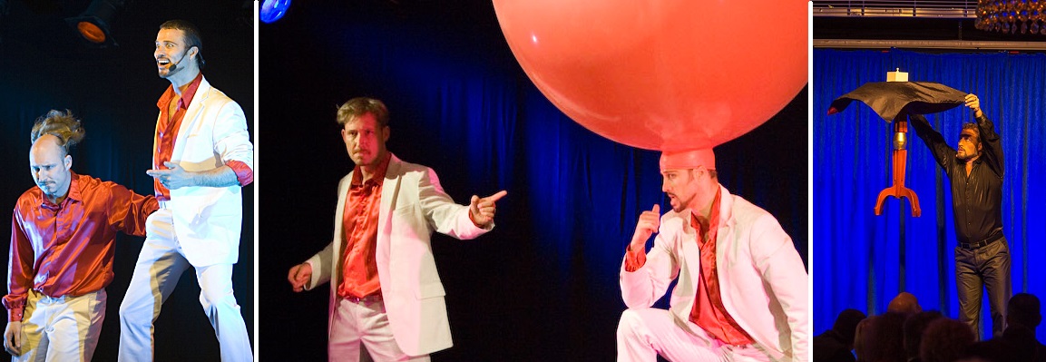 Rolig cirkus show med ivan och lacki