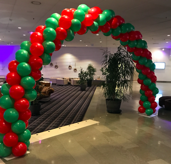 dekorera med ballongbåge, ballongdekoration, dekorera festen