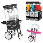Hyr popcornmaskin, sockervaddsmaskin, slushmaskin, sluchmaskin, snacks