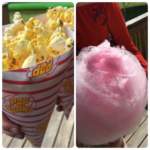 Snacks, popcorn, sockervadd